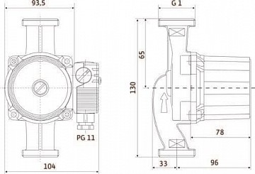 Циркуляционный насос Wilo Star-RS 25/4-130 для системы отопления. арт 4033776